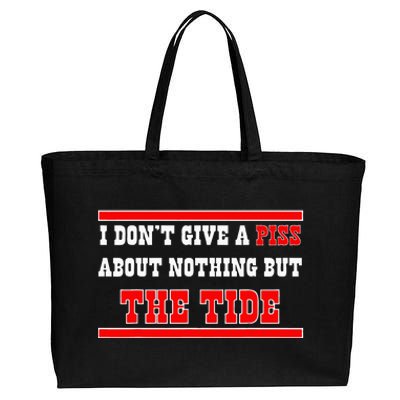 I Don’T Give A Piss About Nothing But The Tide Cotton Canvas Jumbo Tote