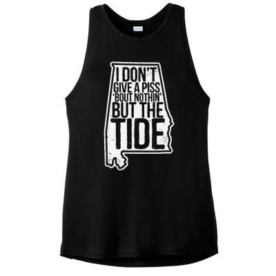 I Don’T Give A Piss About Nothing But The Tide Funny Label Ladies PosiCharge Tri-Blend Wicking Tank