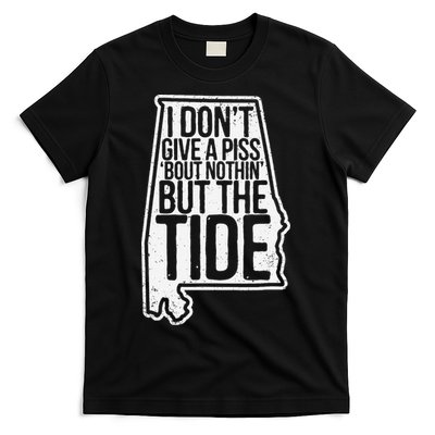 I Don’T Give A Piss About Nothing But The Tide Funny Label T-Shirt
