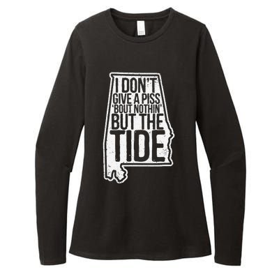 I Don’T Give A Piss About Nothing But The Tide Funny Label Womens CVC Long Sleeve Shirt