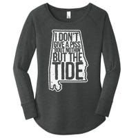 I Don’T Give A Piss About Nothing But The Tide Funny Label Women's Perfect Tri Tunic Long Sleeve Shirt