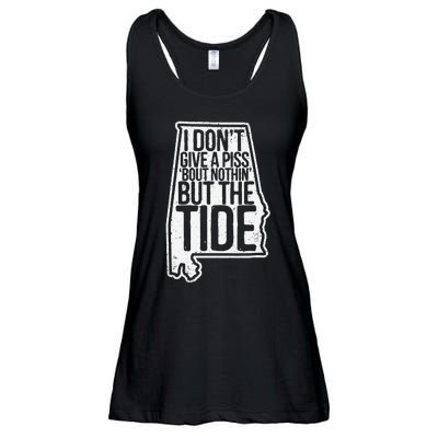 I Don’T Give A Piss About Nothing But The Tide Funny Label Ladies Essential Flowy Tank