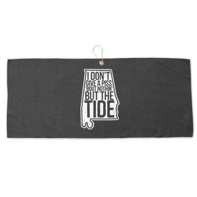 I Don’T Give A Piss About Nothing But The Tide Funny Label Large Microfiber Waffle Golf Towel