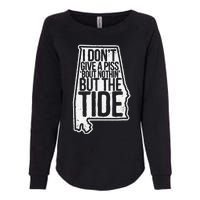 I Don’T Give A Piss About Nothing But The Tide Funny Label Womens California Wash Sweatshirt