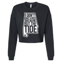 I Don’T Give A Piss About Nothing But The Tide Funny Label Cropped Pullover Crew