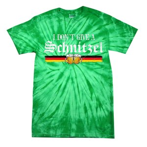 I Dont Give A Schnitzel Funny Oktoberfest German Tie-Dye T-Shirt