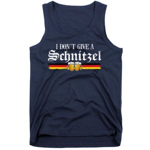 I Dont Give A Schnitzel Funny Oktoberfest German Tank Top