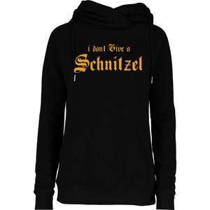 I DonT Give A Schnitzel Womens Funnel Neck Pullover Hood