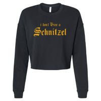 I DonT Give A Schnitzel Cropped Pullover Crew