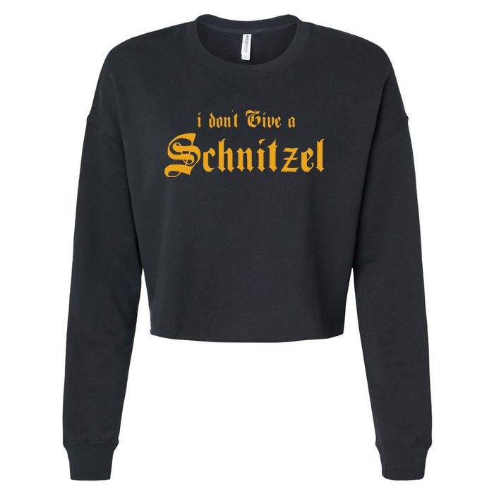 I DonT Give A Schnitzel Cropped Pullover Crew