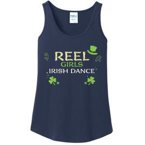 Irish Dance Girl Colors St Patricks Day Ceili Dancer Girl Ladies Essential Tank