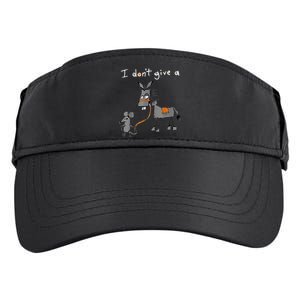 I Dont Give A Rats Ass Mouse Walking Donkey Adult Drive Performance Visor