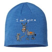 I Dont Give A Rats Ass Mouse Walking Donkey Sustainable Beanie