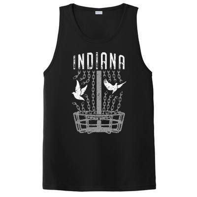 Indiana Disc Golf Player Breaking Chains Birdie Gift PosiCharge Competitor Tank