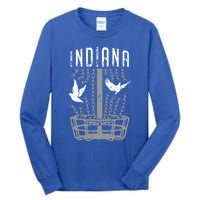 Indiana Disc Golf Player Breaking Chains Birdie Gift Tall Long Sleeve T-Shirt