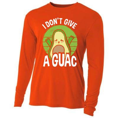 I Don't Give A Guac Funny Avocado Cool Gift Cooling Performance Long Sleeve Crew