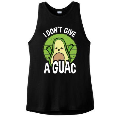 I Don't Give A Guac Funny Avocado Cool Gift Ladies PosiCharge Tri-Blend Wicking Tank