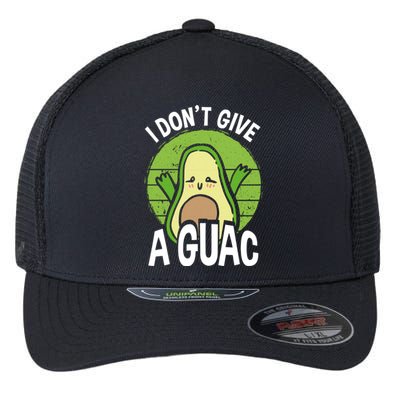 I Don't Give A Guac Funny Avocado Cool Gift Flexfit Unipanel Trucker Cap