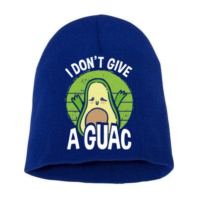 I Don't Give A Guac Funny Avocado Cool Gift Short Acrylic Beanie