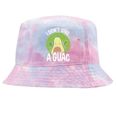 I Don't Give A Guac Funny Avocado Cool Gift Tie-Dyed Bucket Hat