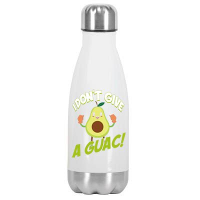 I Don't Give A Guac Guacamole Avocado Gift Stainless Steel Insulated Water Bottle