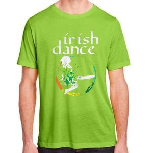 Irish Dance Girl Colors St Patricks Day Ceili Dancer Girl Adult ChromaSoft Performance T-Shirt