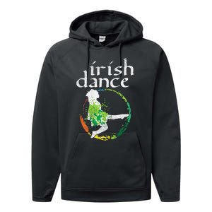 Irish Dance Girl Colors St Patricks Day Ceili Dancer Girl Performance Fleece Hoodie