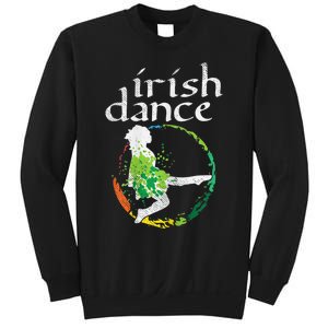 Irish Dance Girl Colors St Patricks Day Ceili Dancer Girl Sweatshirt