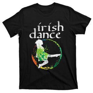 Irish Dance Girl Colors St Patricks Day Ceili Dancer Girl T-Shirt