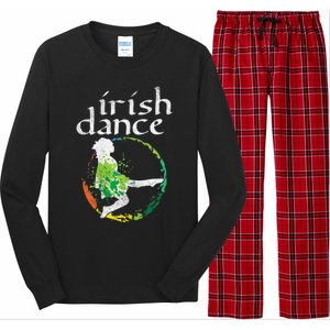 Irish Dance Girl Colors St Patricks Day Ceili Dancer Girl Long Sleeve Pajama Set