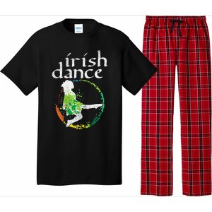 Irish Dance Girl Colors St Patricks Day Ceili Dancer Girl Pajama Set