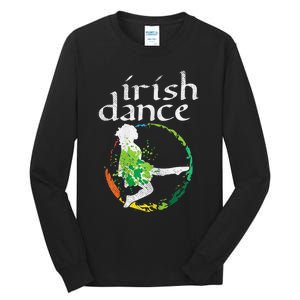 Irish Dance Girl Colors St Patricks Day Ceili Dancer Girl Tall Long Sleeve T-Shirt