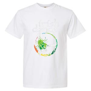 Irish Dance Girl Colors St Patricks Day Ceili Dancer Girl Garment-Dyed Heavyweight T-Shirt