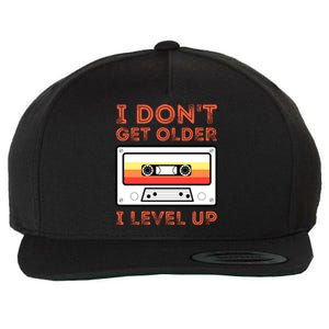 I Don't Get Older I Level Up Funny Wool Snapback Cap