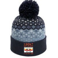 I Don't Get Older I Level Up Funny The Baniff Cuffed Pom Beanie