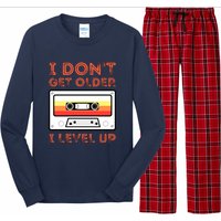 I Don't Get Older I Level Up Funny Long Sleeve Pajama Set