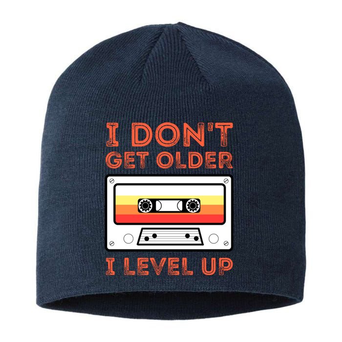 I Don't Get Older I Level Up Funny Sustainable Beanie