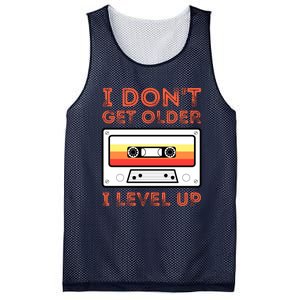 I Don't Get Older I Level Up Funny Mesh Reversible Basketball Jersey Tank