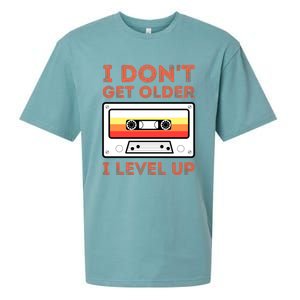 I Don't Get Older I Level Up Funny Sueded Cloud Jersey T-Shirt