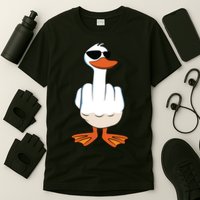 I Dont Give A Duck Funny Middle Finger Offensive Rude Duck T-Shirt