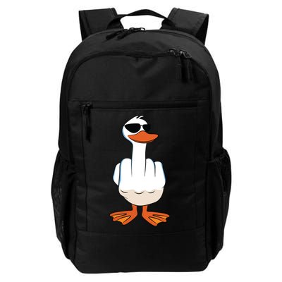 I Dont Give A Duck Funny Middle Finger Offensive Rude Duck Daily Commute Backpack