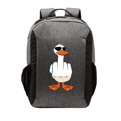 I Dont Give A Duck Funny Middle Finger Offensive Rude Duck Vector Backpack