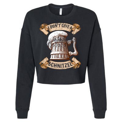 I Don't Give A Schnitzel Oktoberfest Germany Cropped Pullover Crew