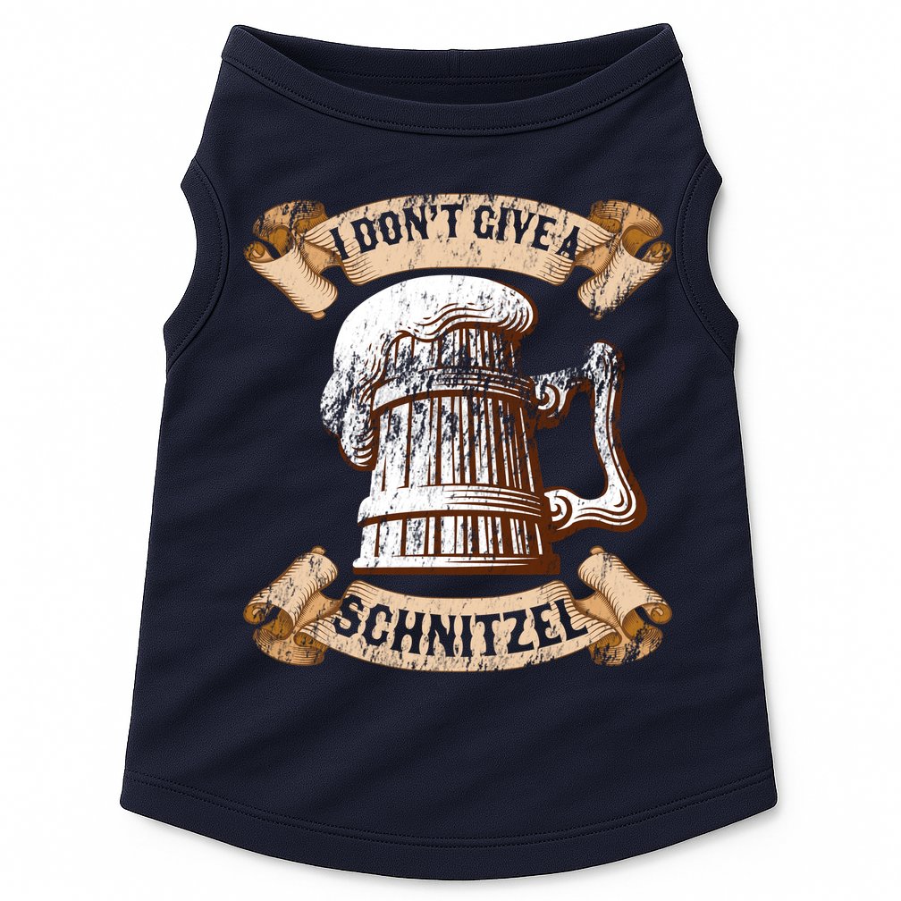 I Don't Give A Schnitzel Oktoberfest Germany Doggie Tank