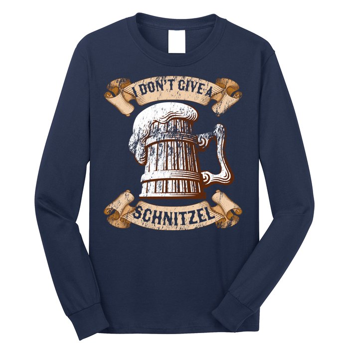 I Don't Give A Schnitzel Oktoberfest Germany Long Sleeve Shirt