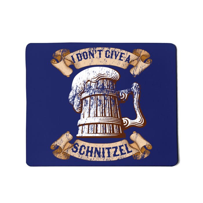 I Don't Give A Schnitzel Oktoberfest Germany Mousepad