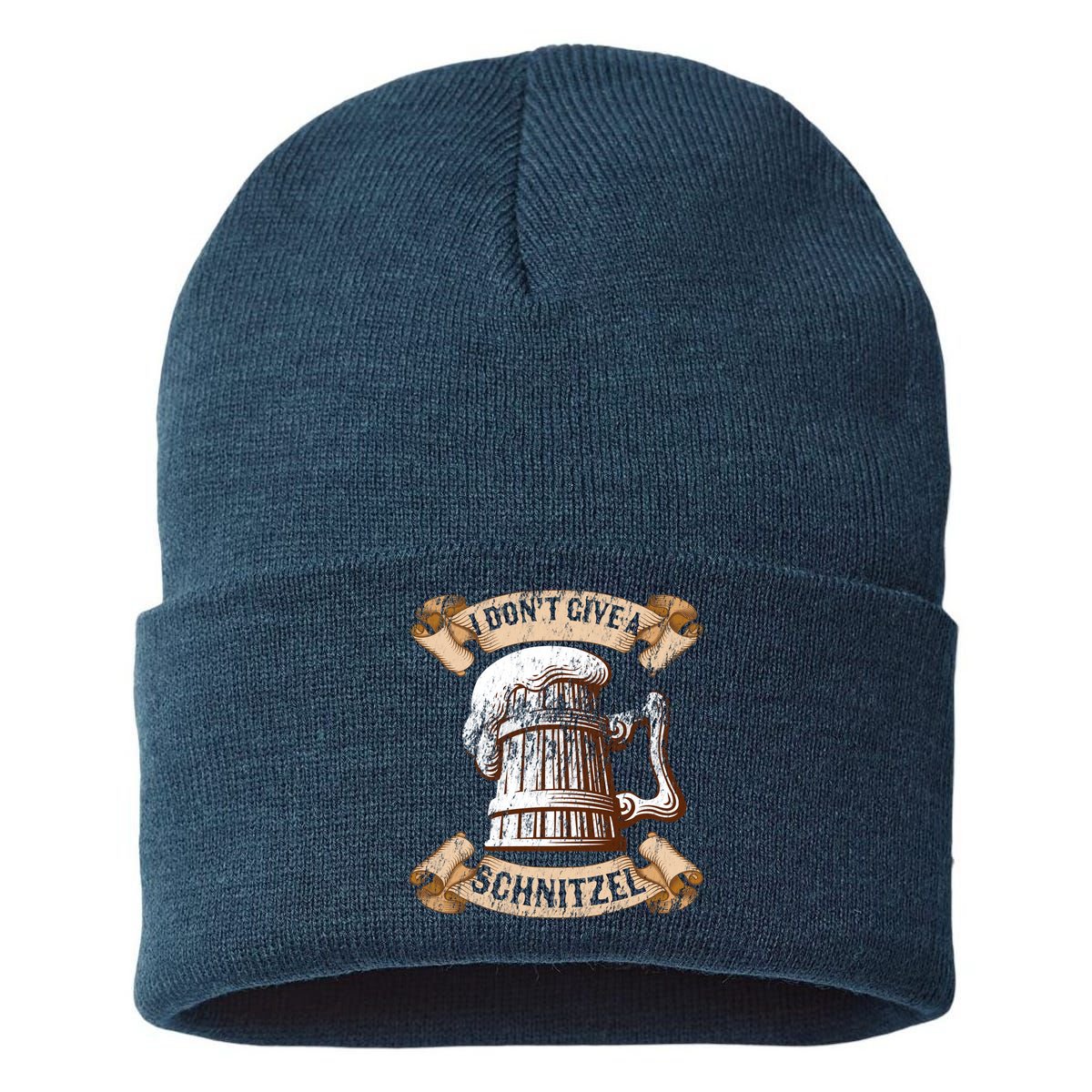 I Don't Give A Schnitzel Oktoberfest Germany Sustainable Knit Beanie