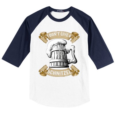 I Don't Give A Schnitzel Oktoberfest Germany Baseball Sleeve Shirt