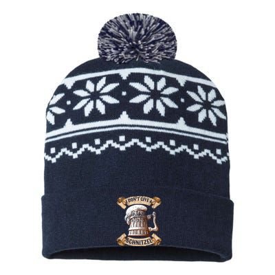 I Don't Give A Schnitzel Oktoberfest Germany USA-Made Snowflake Beanie