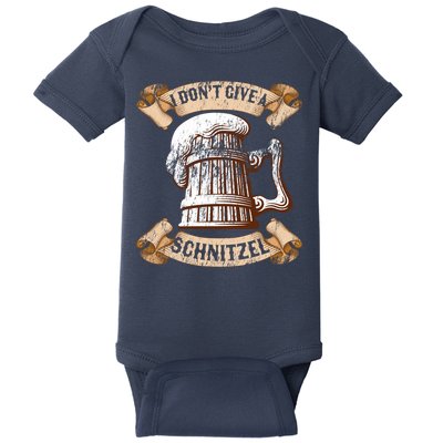 I Don't Give A Schnitzel Oktoberfest Germany Baby Bodysuit